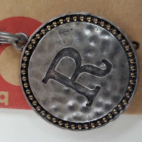 Boutique Swap Bops Adornment Charm Large Circle R Any Necklace or Bracelet - Picture 2 of 5